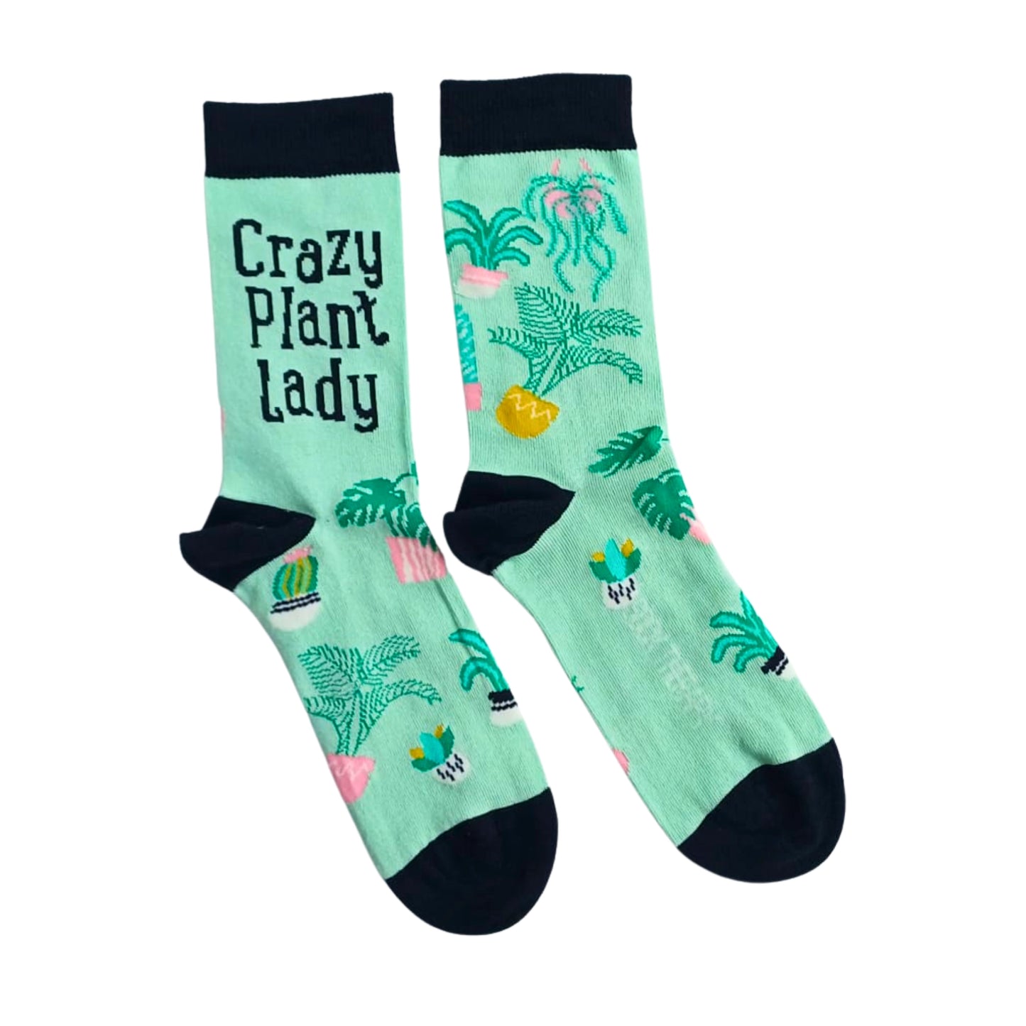 Crazy Plant Lady Bamboo Socks – Fun Gift for Plant Lovers