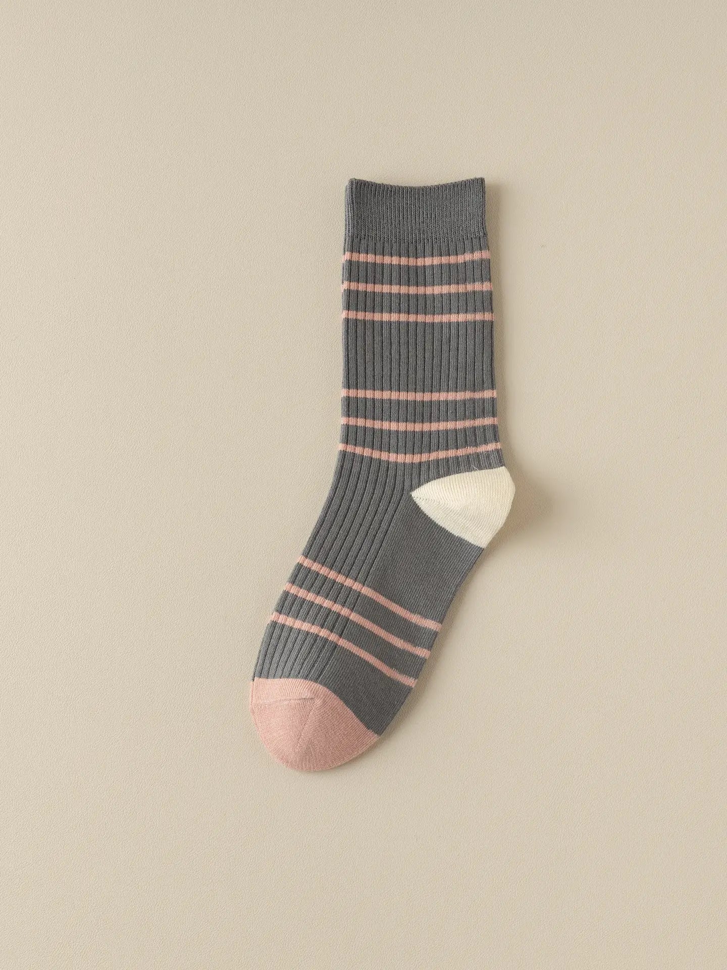 Women's Dark Grey Retro Socks
