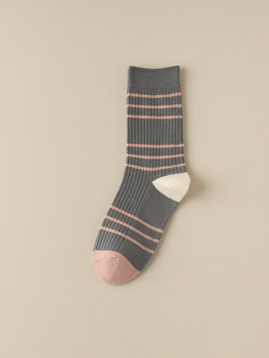 Women's Dark Grey Retro Socks