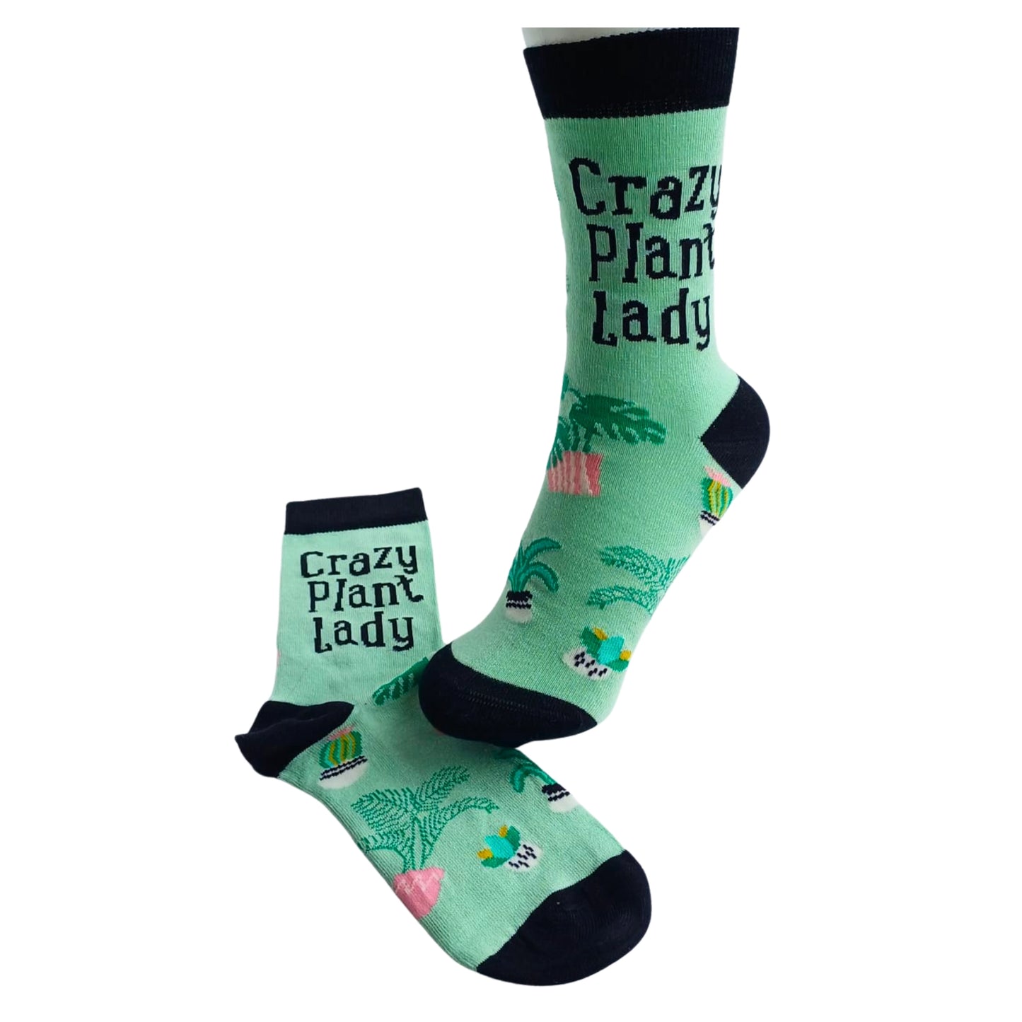 Crazy Plant Lady Bamboo Socks – Fun Gift for Plant Lovers